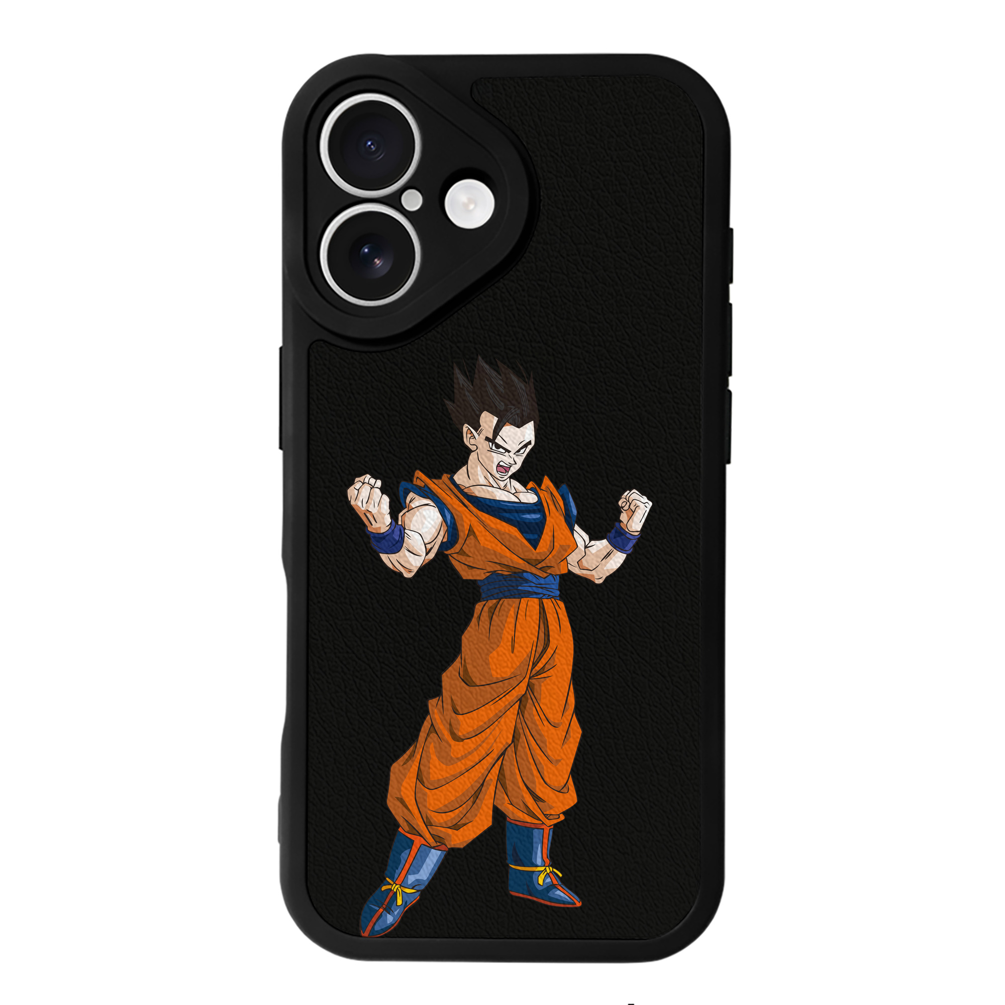 （画像用） ドラゴンボール 孫 悟飯（そんごはん）DRAGON BALL Son Gohan 【iPhone 16シリーズ対応】シリコンスマホケース（レザー調） 材質：シリコン